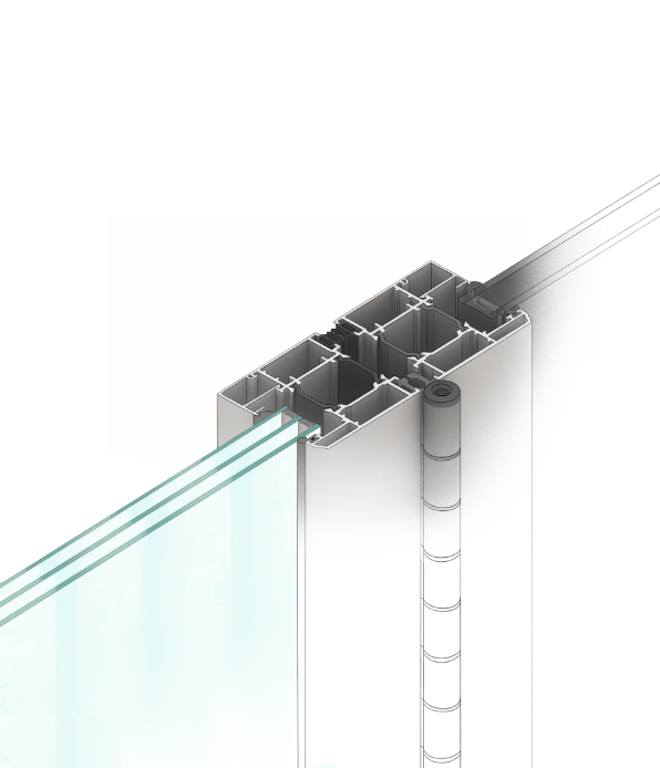 Portes coulissantes en alu Harmonia