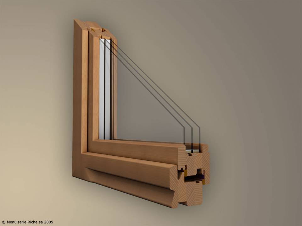 Châssis en bois et bois-alu 80 mm